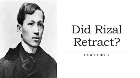 did rizal retract